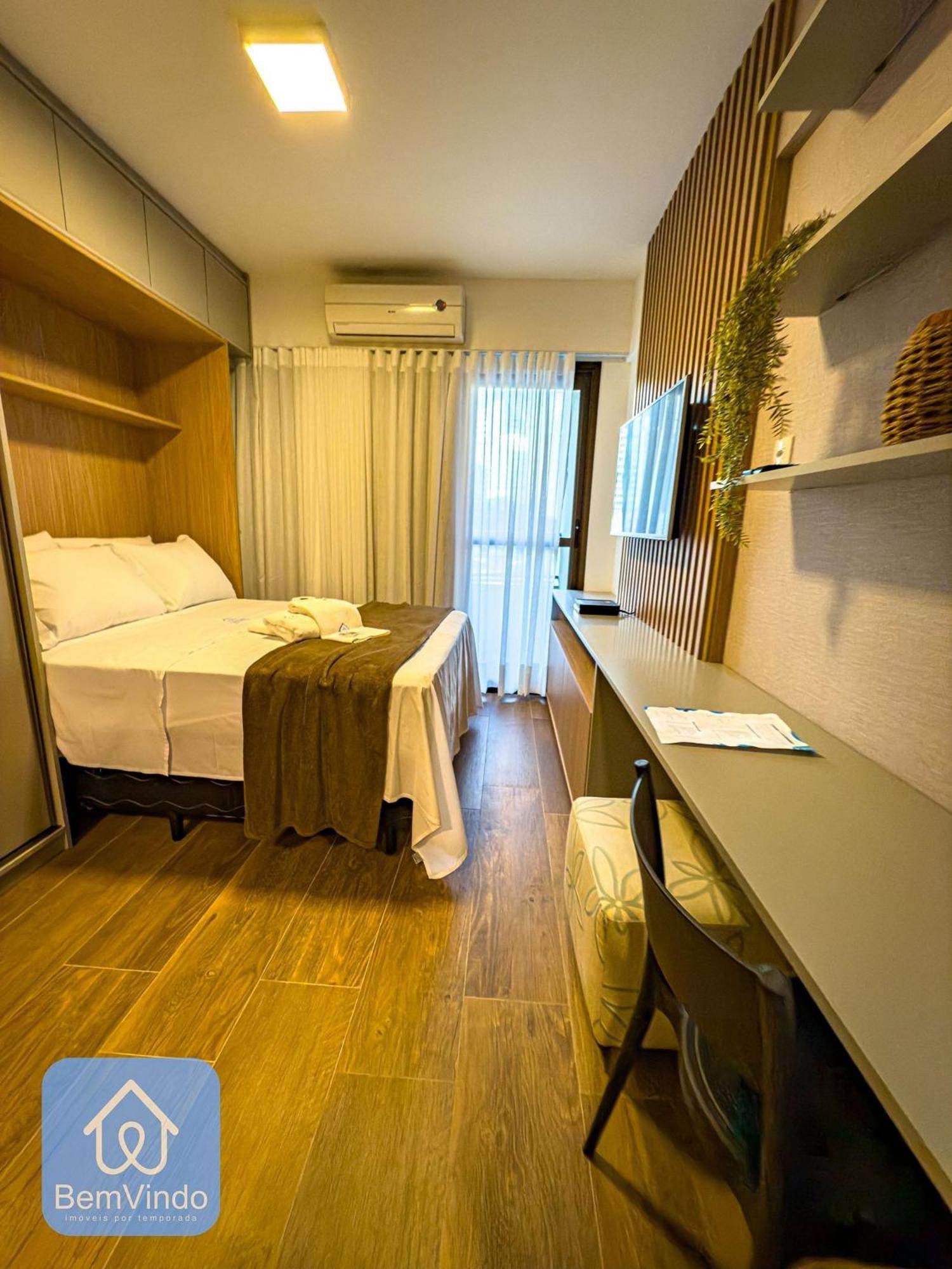 Estudio Organizado E Confortavel No Unico Barra Apartamento